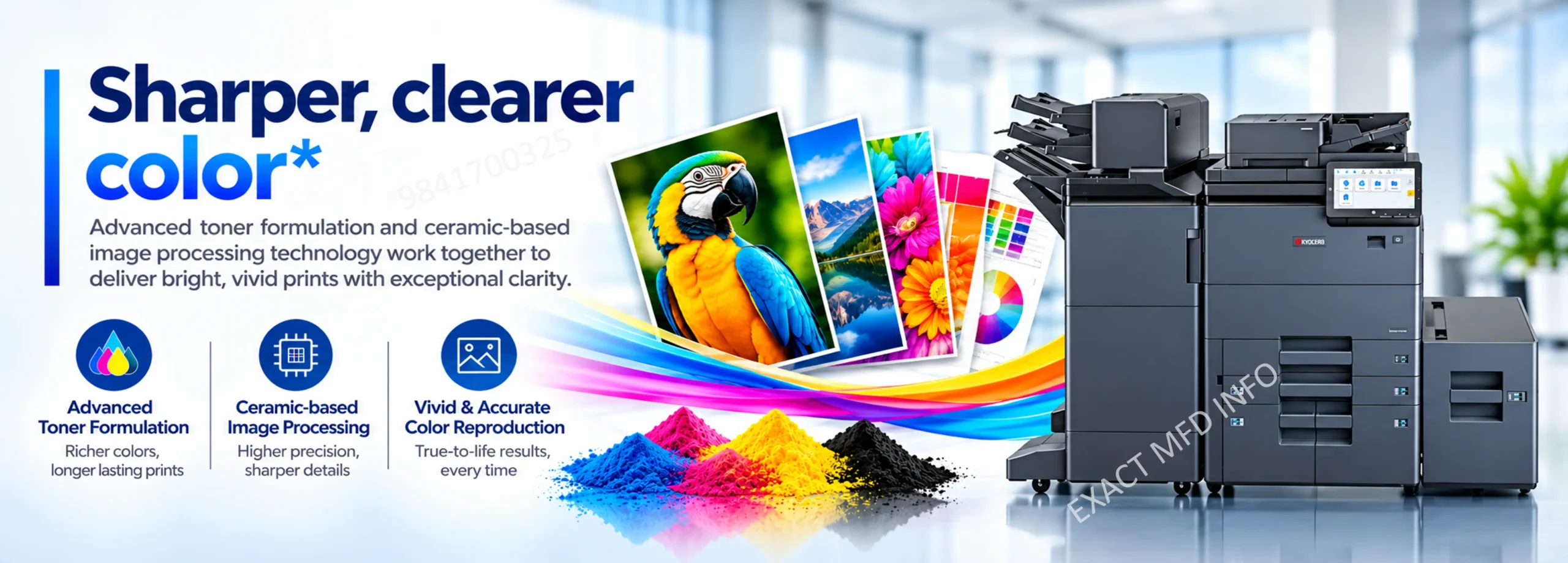Sharper, clearer colour output