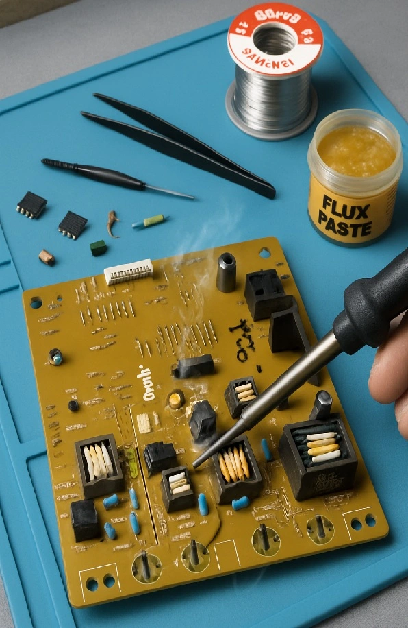 HVPS (High Voltage Power Supply) board close-up