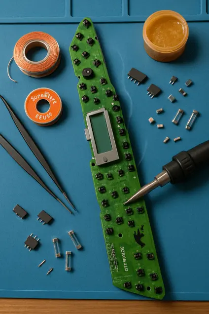 Display and Touch Panel board close-up
