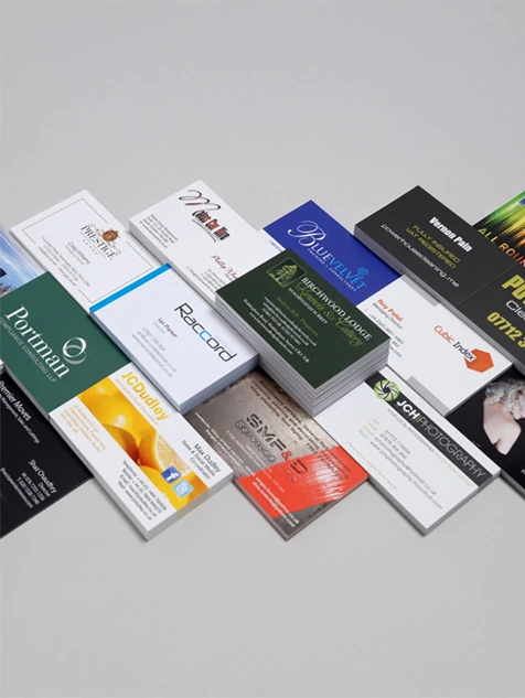 Printed business cards